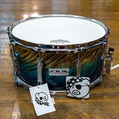 Pork Pie Pork Pie Birch Snare Drum 14 x 7 in. Blue Fade Dip - Blue Fade Dip