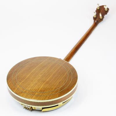 1969 Fender Concert Tone Plectrum 4-String Banjo Walnut & Gold Vintage Original Amazing Long Scale Tenor Banjo w/ Vintage Case image 11