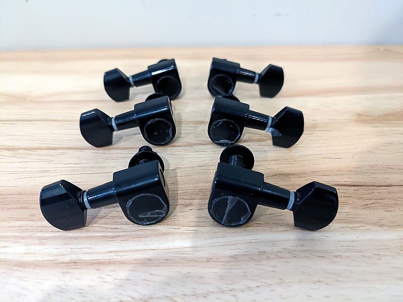 EVH Wolfgang Standard 3L+3R Tuners Set, Black (Tuning Reverb