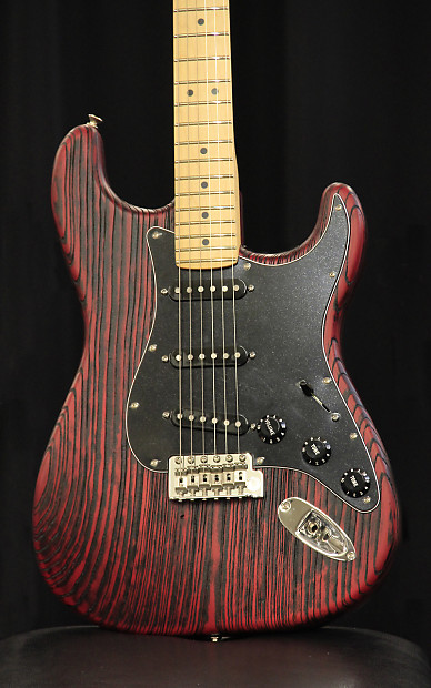 Fender Stratocaster Limited Edition Sandblasted red electric guitar