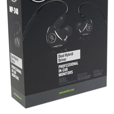Mackie MP-240 Dual Hybrid Driver Professional In-Ear Monitors+Molded Carry Case image 4