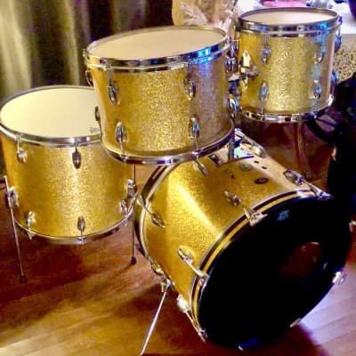 Slingerland Vintage Copper Over Wood 5 Piece Drumkit 