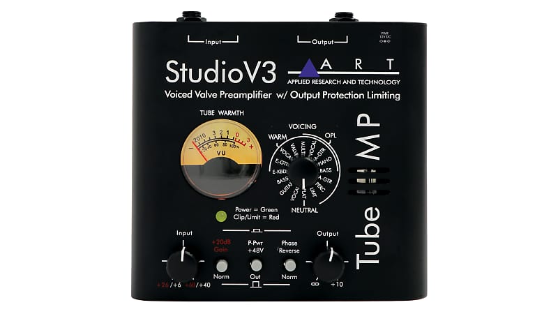 ART TubeMPSTV3 Variable Valve Voicing Tube Mic Preamp With | Reverb