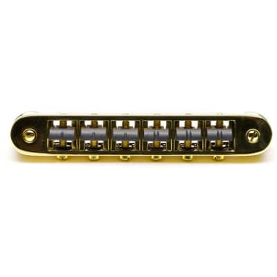 ResoMax NV2 4mm Tune-O-Matic Bridge w/ String Saver Saddles (Select Finish) (PS-8843) - Nickel image 7