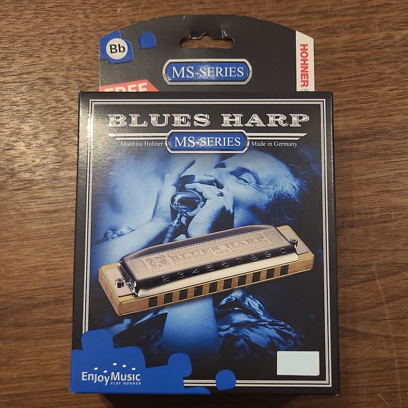 Hohner MS Series Blues Harp Harmonica Key of B Flat image 1