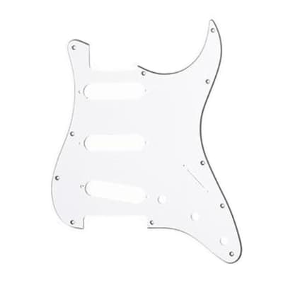 Allparts White 11-Hole Pickguard for Stratocasters image 1