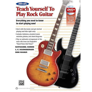 Alfred 00-42010 Alfred's Teach Yourself to Play Rock Guitar Book/DVD