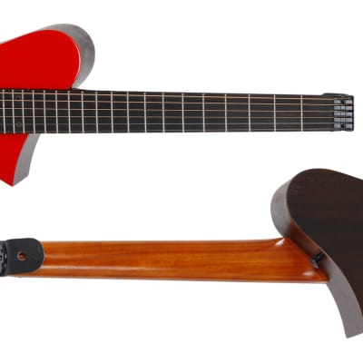 Corona Aphrodite Headless Acoustic Guitar APS-350HSEQ Red Unique Design  Travel | Reverb