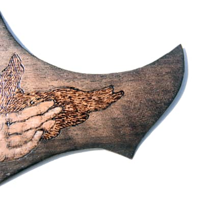 burnyblack wooden acoustic guitar pickguard gibson songwriter_freedom  wooden image 8