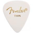 Fender 351 Shape Premium Celluloid Picks - White Thin 12-pack