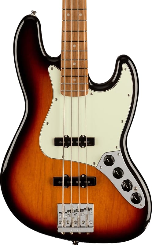 Fender Player Plus Jazz Electric Bass Pau Ferro Fingerboard, 3-Color Sunburst image 1