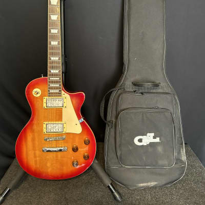 Samick Artist Series Les Paul Electric Guitar w/ Darkmoon Pickups LC-650 Sunburst w/ Gotoh Tuners #313 image 1