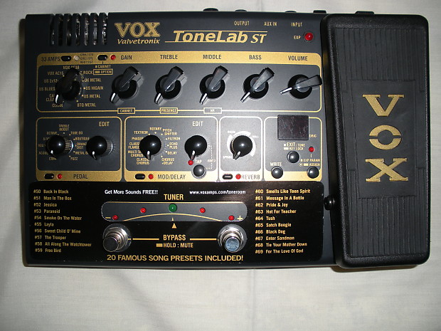 VOX ToneLab ST モデリングエフェクトプロセッサー Amazon.com: [DISCONTINUED] Vox ToneLab ST Guitar Multi