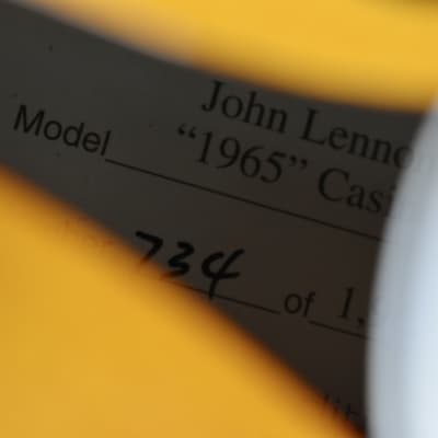 Epiphone USA Collection John Lennon “1965” Casino Vintage Sunburst w/OHSC, No.734 image 12
