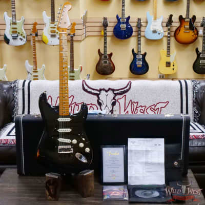 2021 Fender Custom Shop Team Built David Gilmour Signature Stratocaster Relic Black over 3 Tone Sunburst image 6