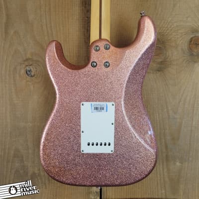 ESP Custom Shop HSS Electric Guitar MIJ 2012 Pink Sparkle w/ SKB Case image 4