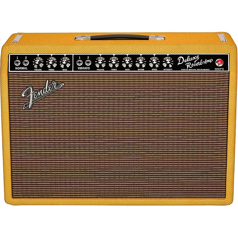 Fender '65 Deluxe Reverb 22W 1x12 Tube Guitar Combo Amp Limited Edition  Pine Regular Tweed