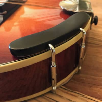 Cumberland Acoustic Mandolin Armrest, Brand New, Natural Ebony/Chrome, Protect your mandolin! image 3