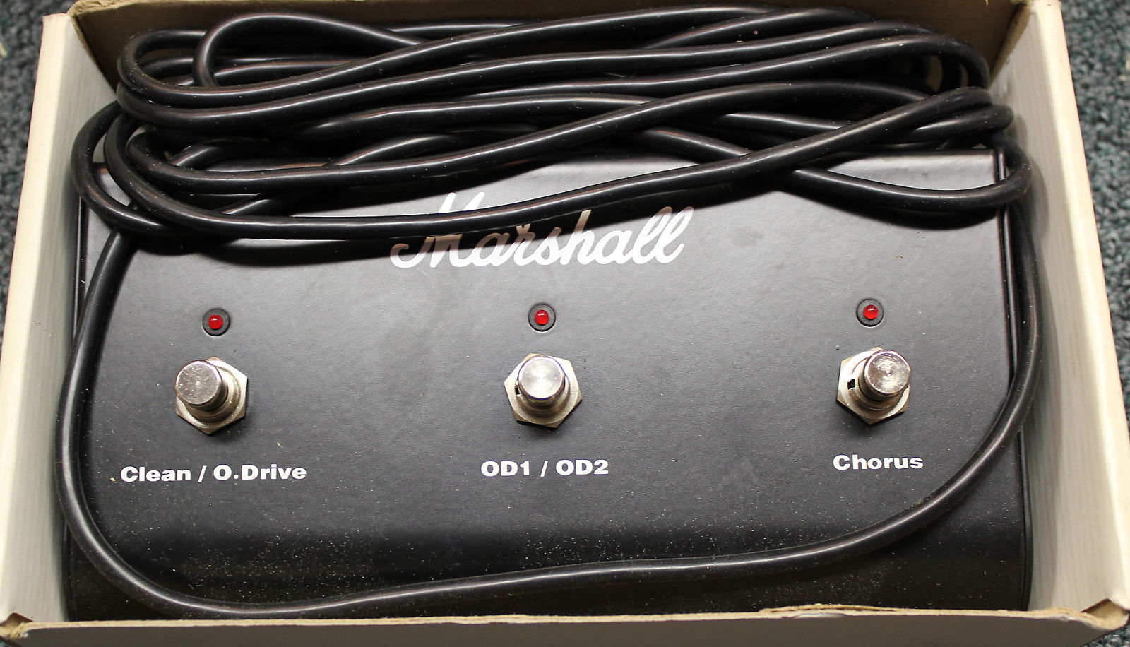 Marshall Ped803 3 Button Footswitch With Leds Reverb