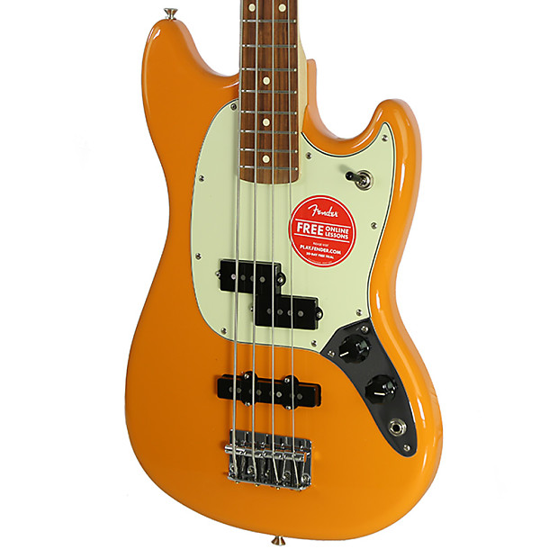 Fender Mustang PJ Bass Capri Orange