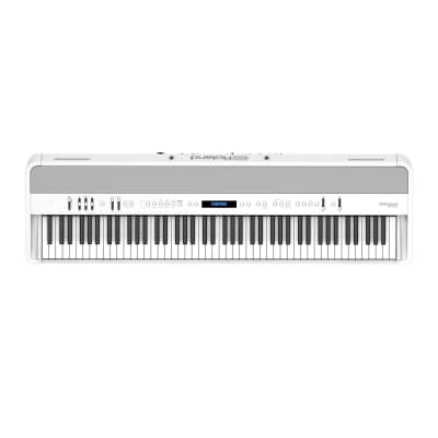 Roland Digital Piano with Four-Speaker System, Headphones Acoustic Projection, Dual Headphones Jacks, Mic Input, and Vocal Effects (White) image 2