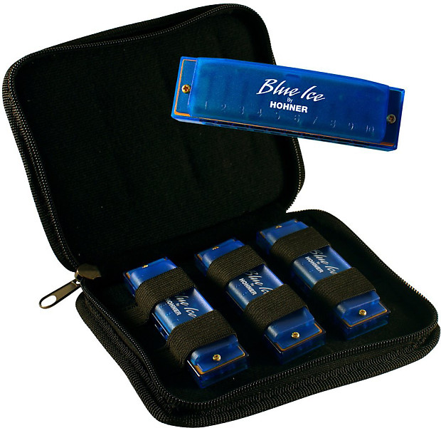 Hohner BIP Blue Ice Harmonica 3-Pack - Keys C, D, G image 1