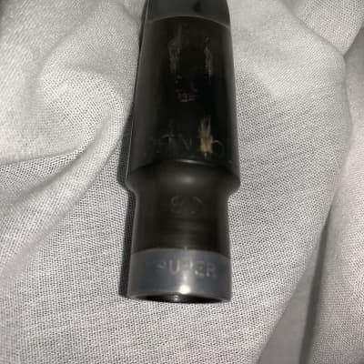 Ponzol Eb Alto saxophone mouthpiece Super  1990’s +/- Black Hard rubber image 6