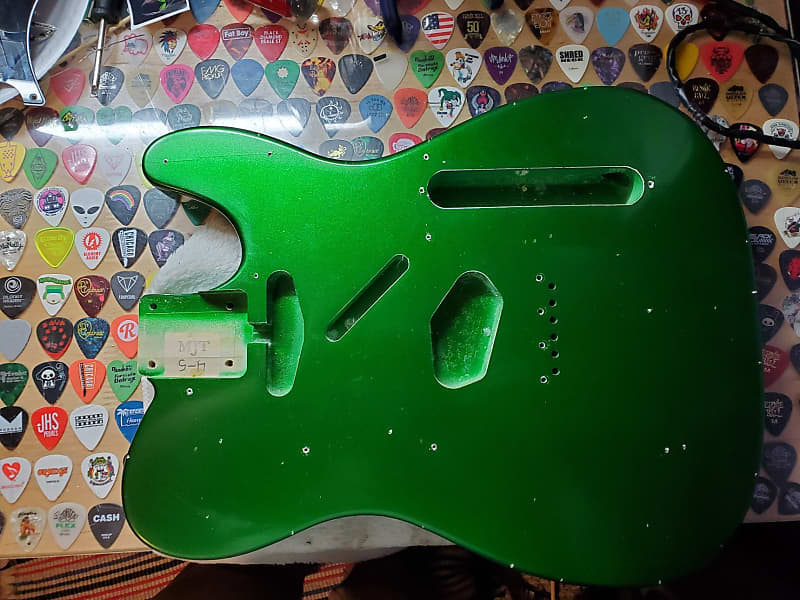 Mjt Telecaster Body 2021 Candy Apple Green Metallic | Reverb