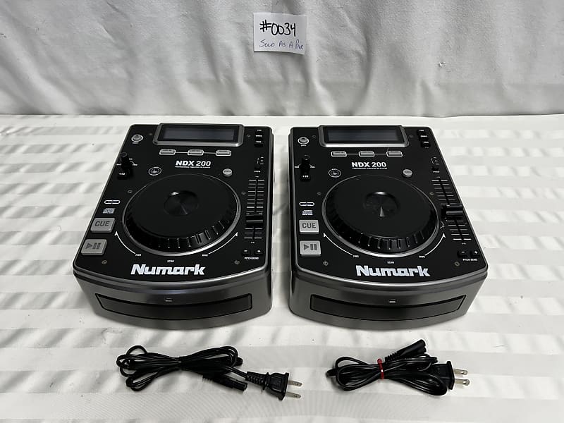 Numark NDX200 Tabletop CD Players #0034 Good Used Working Condition Sold As A Pair image 1