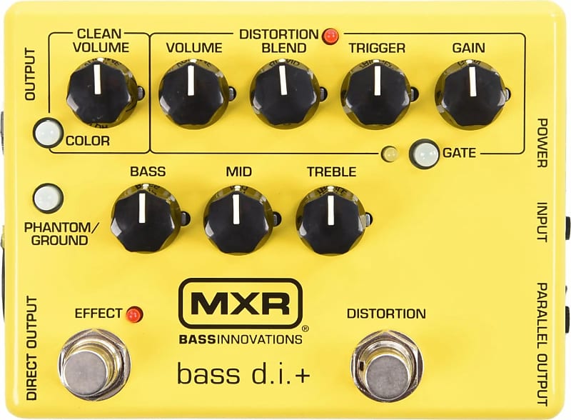 MXR M80 Bass DI+ Pedal, Special Edition Yellow | Reverb