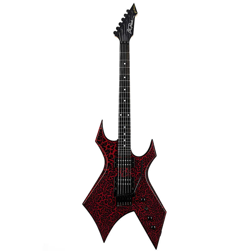 B.C. Rich Stranger Things Eddie's Inspired Limited-Edition NJ Warlock  Electric Guitar Regular Black