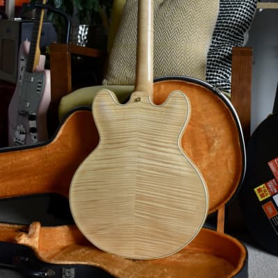 1991 Epiphone Sheraton Antique Natural Made in Japan Terada Factory, Figured, Long Tenon Neck, MIJ, Pre-Elitist image 12