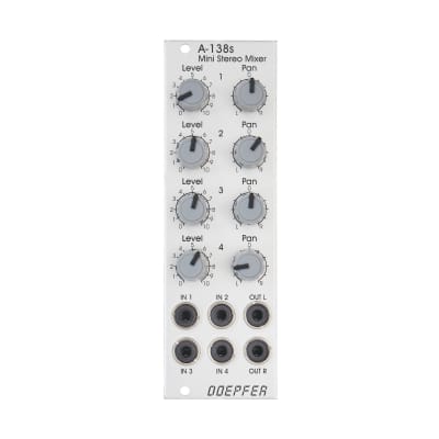 Doepfer A-138-S Eurorack Stereo Mini Mixer Module image 1