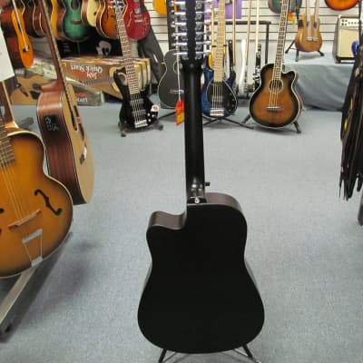 Alvarez AD60-12CEBK Black Acoustic Electric 12-String Guitar image 8