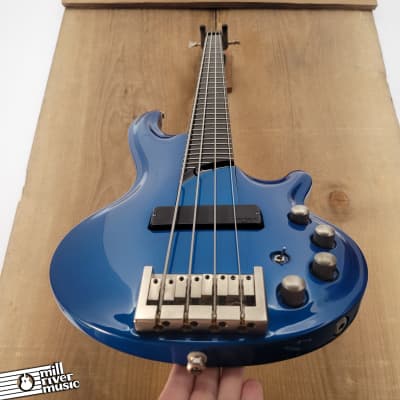 Cort Curbow 4 Electric Bass Blue w/ HSC Used image 3