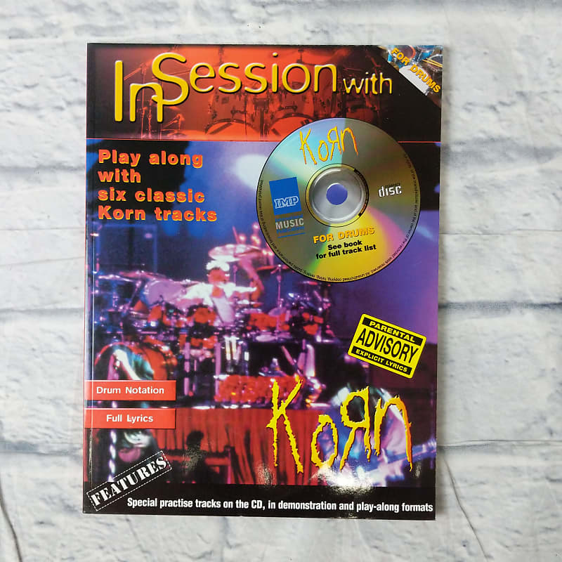 In Session With Korn Drum Sheet Music Book with CD image 1