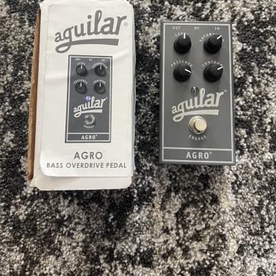 Aguilar Amplification Agro Bass Overdrive Distortion Guitar Effect Pedal + Box for sale