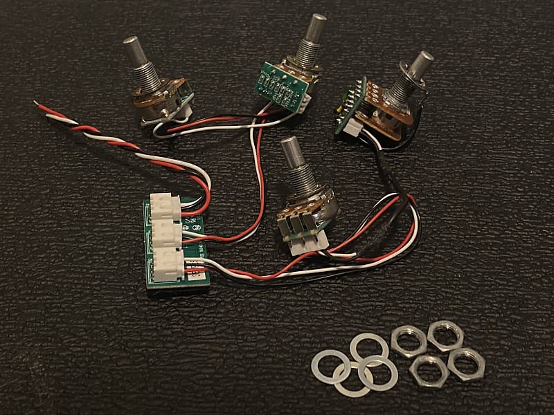 Ibanez Bass Preamp Circuit Board / PCB + Volume & Tone Pots Reverb