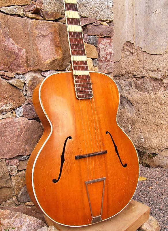 Vintage Archtop Jazz guitar J.B.Herclík ca. 1940 image 1