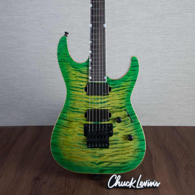 ESP USA M-II FR DLX Electric Guitar - Lime Burst - #US23322 - Display Model for sale