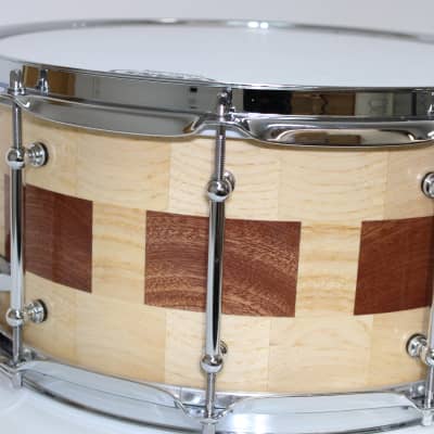 Holloman Custom Drums 7 x 14" window pane clear coat semi gloss image 6
