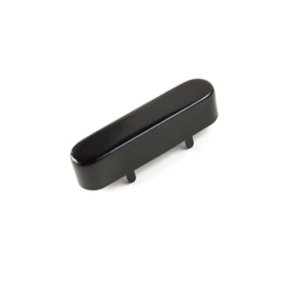 Standard Size Tele Style Metal Neck pickup cover ,Premium Gloss Black