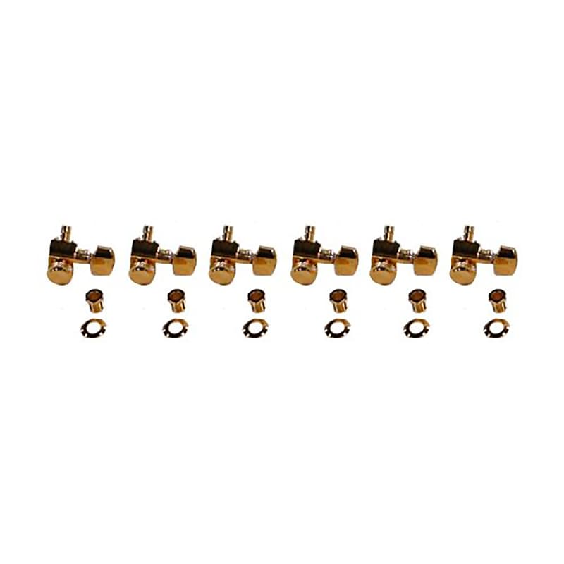 Fender 0990818200 Gold Locking Guitar Tuners - Set of 6