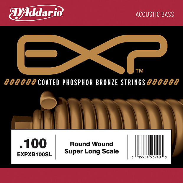 D'Addario EXPXB100SL EXP Coated Nickel Round Wound Bass Guitar Single String .100 image 1