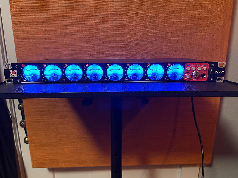 SM Pro Audio VU800 Passive Analog Meter Bridge Reverb