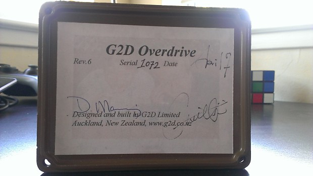 G2D Cream Tone Overdrive Pedal | Reverb