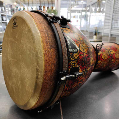 Remo Mondo Signature Series Leon Mobley 12" Djembe Drum - Adinkra Finish image 7