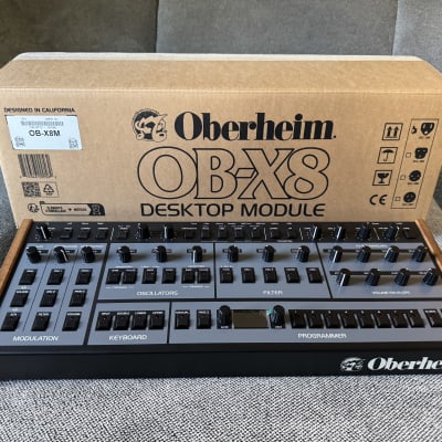 Oberheim OB-X8 Desktop 8-Voice Synthesizer 2022 - Present - Black with Wood Sides