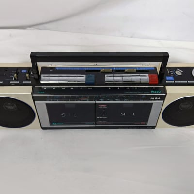 1980s Aiwa AM/FM Aux-in Radio Cassette Player CS-W330U | Reverb