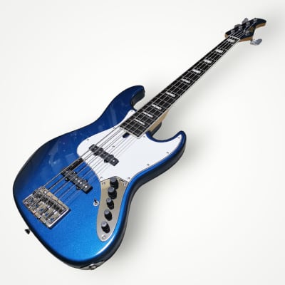 ベース Moon JB-5C Deep Lake Placid Blue Moon JB-5 SUTOH MODEL DLP(Deep Lake Placid Blue ) [須藤満